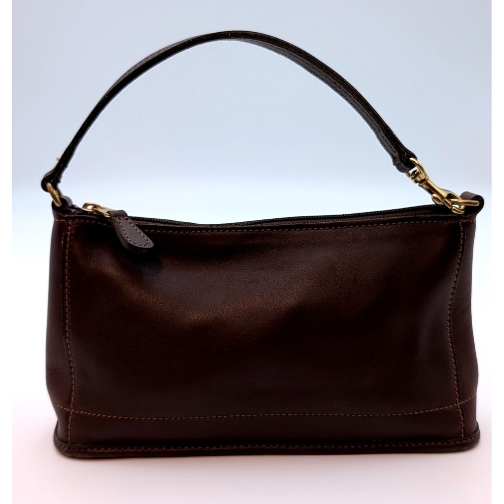 Coach Ergo Baguette Shoulder Bag Mahogany Brown Leather Vintage 9311 USA Made